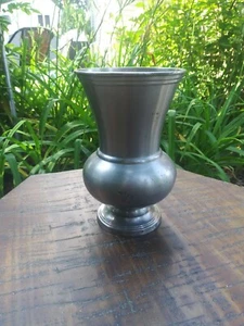 Restoration Hardware Pewter Vendome Trophy Urn Vase Made in India Preowned - Picture 1 of 4