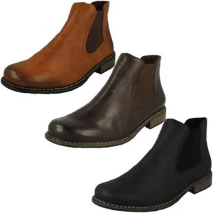 Damen Rieker Z4994 Freizeit Absatz Stiefeletten - Bild 1 von 28