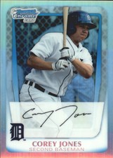 2011 (TIGERS) Bowman Chrome Prospects Refractors #BCP43 Corey Jones /799