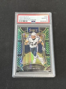 2023 Select Tedy Bruschi #465 Dragonscale /70 SP PSA 10 Patriots - Picture 1 of 2