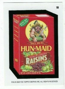 2020 Wacky Packages Weekly Series MAY Week 4 CARD #18 HUN-MAID RAISINS Ludlow - Picture 1 of 2