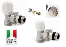 KIT PER TERMOSIFONI VALVOLA E DETENTORE A SQUADRA CON ADATTATORI ICMA
