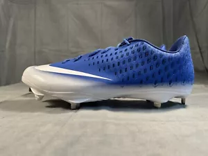 Nike Lunar Vapor Ultrafly Elite 2 Baseball Cleats Shoes Blue White Men's 16 - Picture 1 of 8