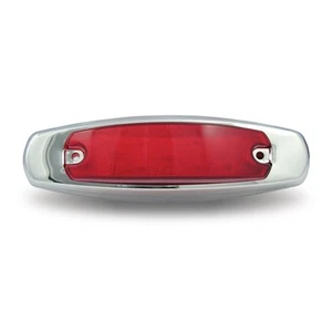 12 LED Red Marker Light w/ Stainless Bezel 2 Pack - Picture 1 of 3
