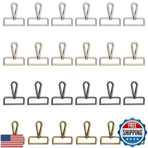 Framendino, 24 Pack Lobster Claw Swivel Clasps Metal D Ring Snap Hooks Trigge - Picture 1 of 5