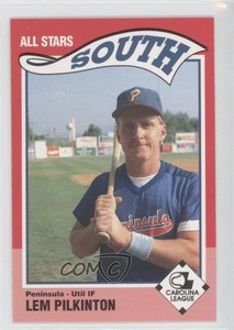 1990 Sportsprint Carolina League All Stars Lem Pilkinton #44