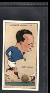 1927 Player's Football Caricatures By Mac #35 Andy Wilson - Picture 1 of 2
