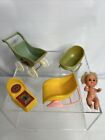 Bye-Bye Baby Fun World Baby With Stroller Vintage Toy Doll Set