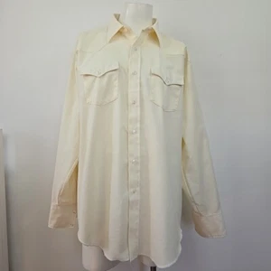 Vintage H Bar C California Ranchwear Langarm Western Hemd mit Knöpfen Herren XXL - Bild 1 von 16