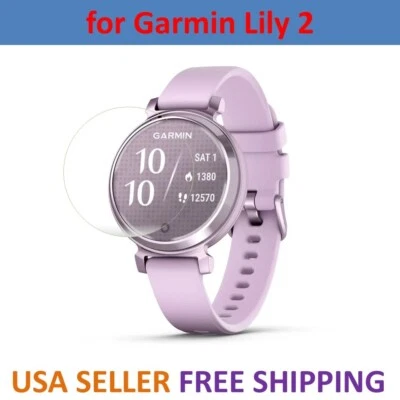 2-Pack Screen Protector TPU Clear Film for Garmin Lily 2 Smartwatch 35.4 mm - Image 1 of 4