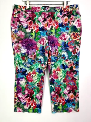 Pantalón corto Lands End floral multicolor talla 2 16P Foto 1 de 3