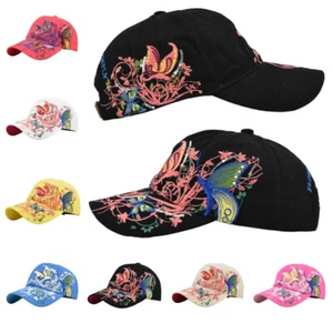 Women Colorful Letter Baseball Cap Embroidered Floral Butterfly Sun Hats Lo Pro - Picture 1 of 34
