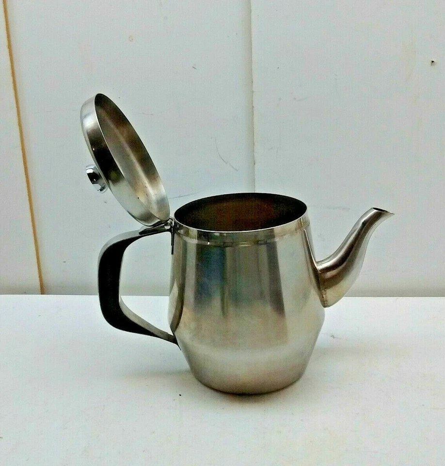 Winco Acero Inoxidable Cuello de Ganso 20 OZ Tetera 4 Tazas Jarra de Café Hervidor de Infusión Foto 1 de 3