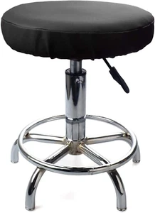 hefei 2PCS Round Faux Leather Bar Stool Cover Waterproof Seat Cushion Chair S... - Picture 1 of 12