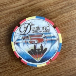Diamond Hotel & Casino Notched NCV Paulson Sample Casino Chip Rare - Bild 1 von 3