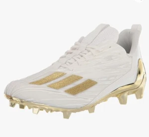 Adidas Adizero Herren Gold Weiß GX5122 US Fußballschuhe Größe 8,5 - Bild 1 von 12