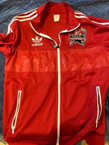 2013 NBA All Star Game Adidas Rockets Red Basketball Warm Up Track Jacket - Picture 1 of 4