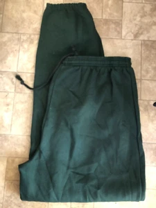 NEW A4 MENS GREEN HEAVY FLEECE JOGGERS/SWEATPANTS 4XL 36"-46" WAIST - - Picture 1 of 3