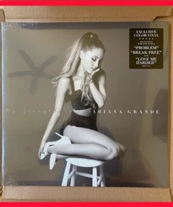 Ariana Grande My Everything Clear & Lavender Color Split Vinyl LP SEALED MINT - Picture 1 of 11