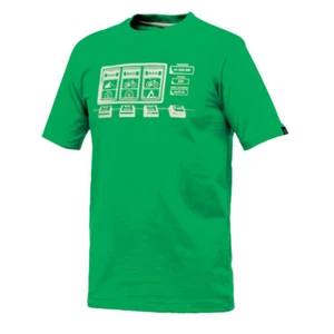 Dare2b T Shirt Summer Running Gym Jackpot Tee Quick Dry Bike Graphic Trek Green - Picture 1 of 9