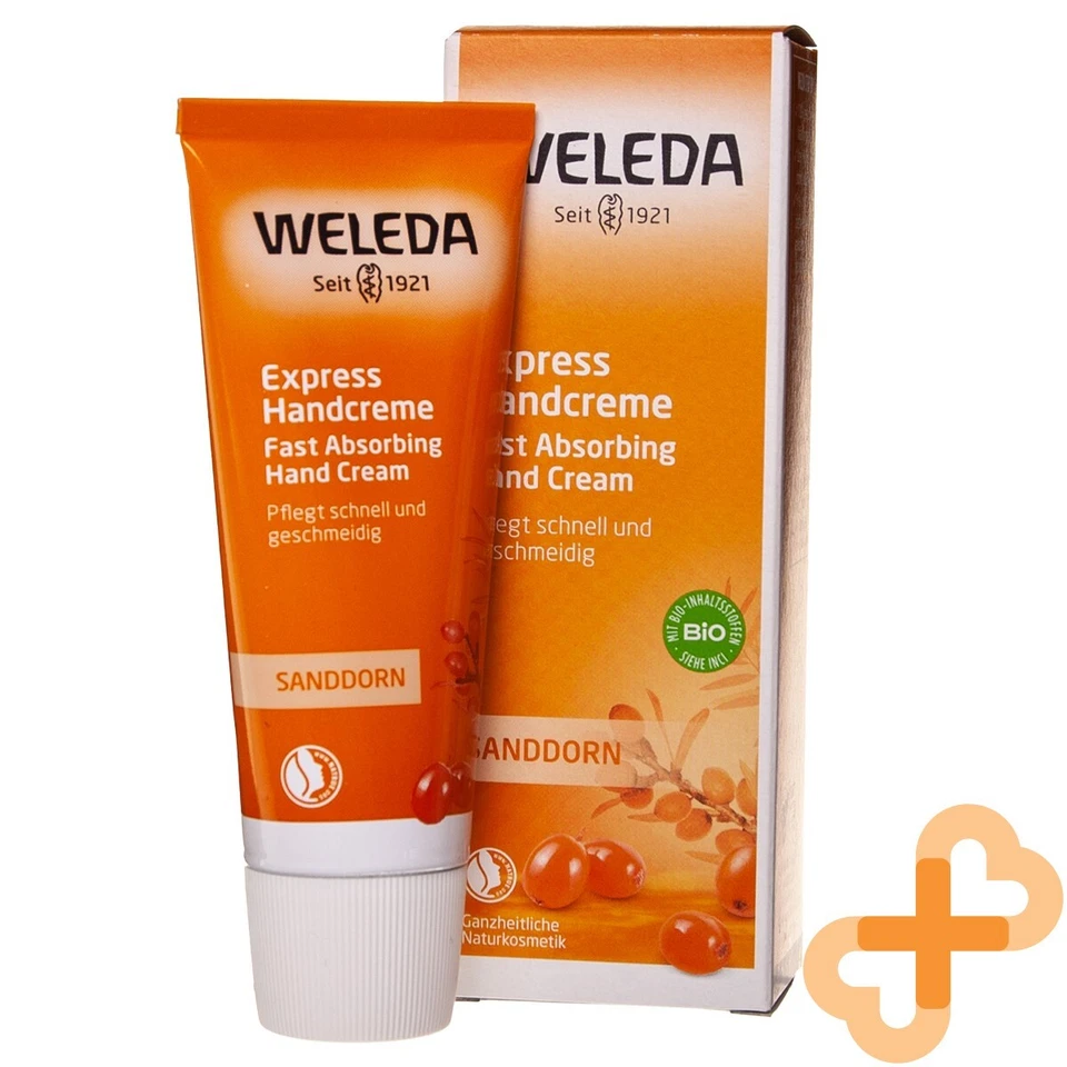WELEDA Handcreme Mit Sanddorn Schnell Einziehend Für Trockene Haut 50 ml - Bild 1 von 4