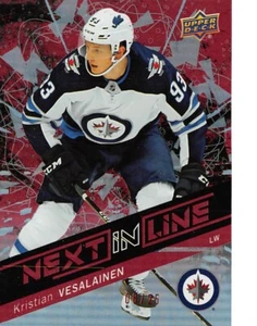2018-19 Upper Deck Overtime Next In Line Rosso #NL2 Kristian Vesalainen /25 - Foto 1 di 2