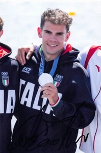 TACCHINI Carlo - ITA - Olympia 2024 - Kanu - SILBER - 2.OS 24 - Foto sig. (2) - Bild 1 von 1