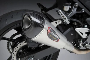 YOSHIMURA KAWASAKI NINJA 400 18-23/Z400 ALPHA T SLIPON EXHAUST STAINLESS MUFFLER - Picture 1 of 4