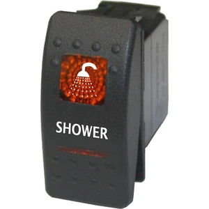 SHOWER 577O Rocker Switch 12V ON OFF SPST LED marine boat waterproof 20 AMP - Imagen 1 de 1