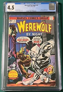 WEREWOLF BY NIGHT # 32! FIRST APPEARANCE OF MOON KNIGHT!! CGC 4.5!!! - Picture 1 of 4