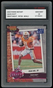 JALIN HYATT 2023 PANINI INSTANT DRAFT NIGHT 1ST GRADED 10 ROOKIE CARD GIANTS - Picture 1 of 1