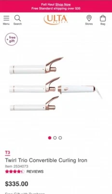 T3 Twirl Trio Convertible Curling Iron - Image 1 of 4