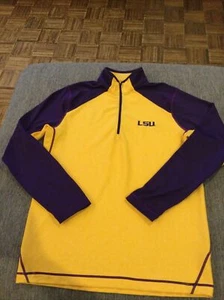 Maglione LSU Tigers 1/2 zip di Antigua, taglia media!  - Foto 1 di 6