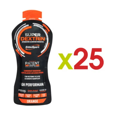 ETHIC SPORT EthicSport SUPER DEXTRIN GEL Arancia 25 pack monodose da 55 ml