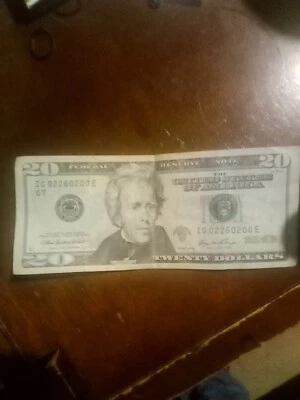 Fancy Serial # $20 Bill 98.1% Rare Year 2006  - Image 1 of 4