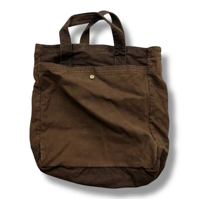 Bolso de Mano Vintage Y2K Gap Marrón Lona Mango Corto Foto 1 de 4