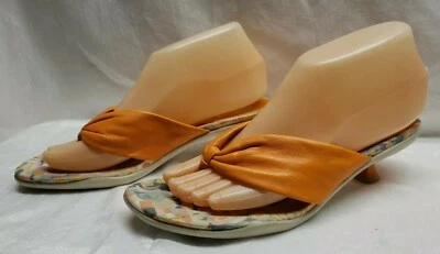 Sandalias tanga Aerosoles MICRO CHIP para mujer talla 7,5 M naranja tacón gatito 42r5 Foto 1 de 4