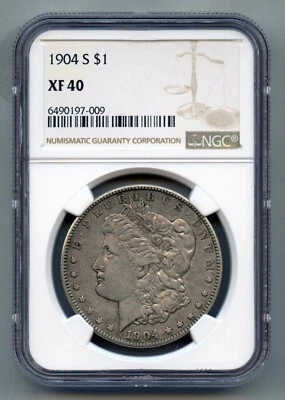 1904 S Morgan Silver Dollar NGC XF 40 - Image 1 of 4