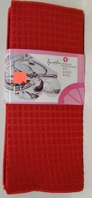 Alfombra de Microfibra de Cocina de Secado Rápido, Lavable, (16"x 24") COLOR ROJO por AE Foto 1 de 4