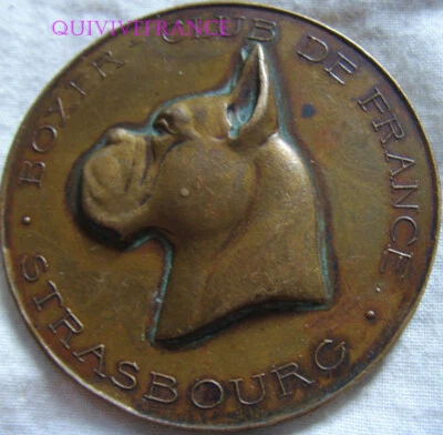 MED9742 - MEDAILLE BOXER CLUB DE FRANCE - STRASBOURG - Photo 1/3