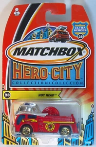 2004 US Matchbox #28 - Hero City - Hot Head - Long Card - MB 639 - Picture 1 of 1