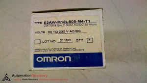 OMRON E2AW-M18LS05-M4-T1 PROXIMITY SENSOR 20-230V AC/DC 3P MICRO, NEW #149576 - Picture 1 of 4