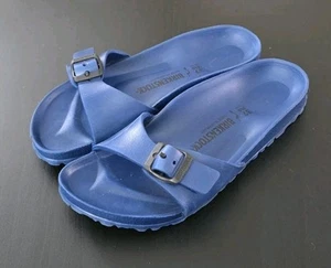 Sandali Birkenstock Madrid Eva blu navy slide taglia 37 - Foto 1 di 8