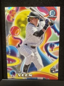 2025 Bowman Chrome - Zac Veen #MM-10- Melt Mashers Insert - Rockies - Picture 1 of 2