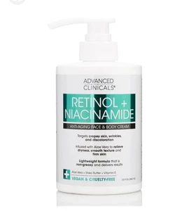 Advanced Clinical Retinol Body Lotion+ Niacinamide Anti Aging Face Body Cream - Picture 1 of 3
