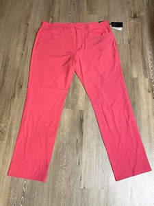 Callaway Performance Stretch Lightweight Golf Pants Men's 40W 32L Pink BNWT - Picture 1 of 7