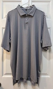 Henry Dean Performance Poloshirt Herren Gr. 2XL Lila Streifen Stretch Golf Resort - Bild 1 von 10
