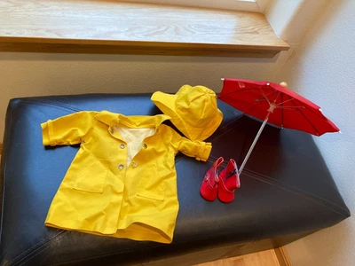 American Girl Molly's дождя наряд гладкое пальто, шляпа, ботинки и зонт читать - Изображение 1 из 4