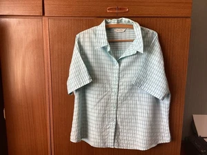 Joie de Vive Women’s S/S Checked Shirt Size 22 Cotton - Picture 1 of 3
