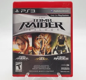 Tomb Raider: Trilogy (Sony PlayStation 3, 2011) w/Manual Tested Working - Picture 1 of 7